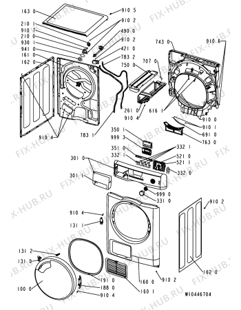 Схема №2 TRKA 7781 с изображением Микромодуль для стиралки Whirlpool 481010440985