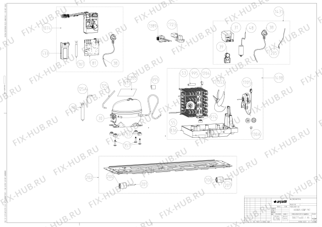 Схема №7 CN160120 (7290748712) с изображением Дверка для холодильника Beko 4925511500