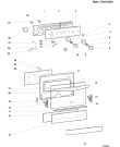 Схема №4 KG7312WEI (F011924) с изображением Панель для духового шкафа Indesit C00047656