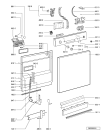 Схема №2 GSFK 2524 WS с изображением Модуль (плата) управления для посудомойки Whirlpool 481221838582