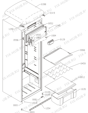 Схема №1 RB60299ORD (373963, HTS2967F) с изображением Крышечка для холодильника Gorenje 447958