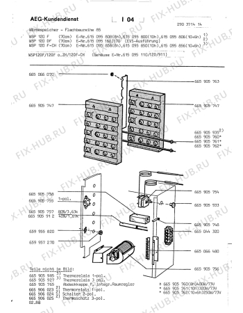 Взрыв-схема комплектующей Aeg WSP80DF 70CM - Схема узла Section1