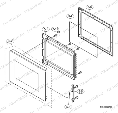 Взрыв-схема микроволновой печи Voss Electrolux MOA4226HV - Схема узла Section 3