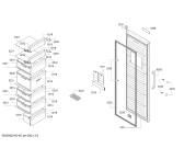 Схема №3 GSN33VW32 Bosch с изображением Дверь для холодильника Bosch 00715797