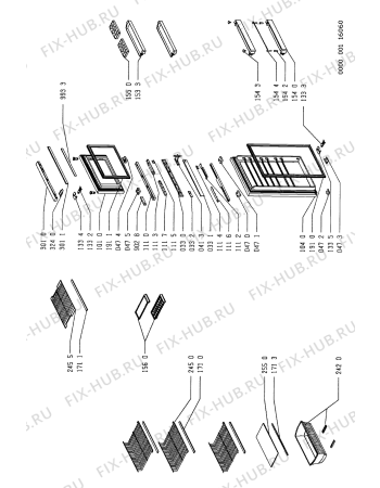 Схема №3 ARL 072 с изображением Лоток (форма) для холодильника Whirlpool 481941878565