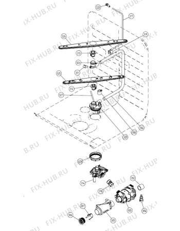 Взрыв-схема посудомоечной машины Gorenje DFUD142 US   -SS BiH #DFUD142-PSS (900001218, DW20.3) - Схема узла 03