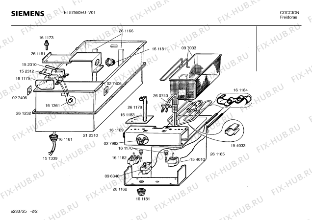 Взрыв-схема плиты (духовки) Siemens ET57550EU - Схема узла 02