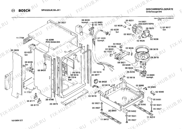 Схема №3 CG582000 с изображением Переключатель режимов для электропосудомоечной машины Bosch 00057009