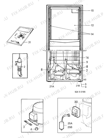 Взрыв-схема холодильника Electrolux ER3117B - Схема узла C10 Cold, users manual