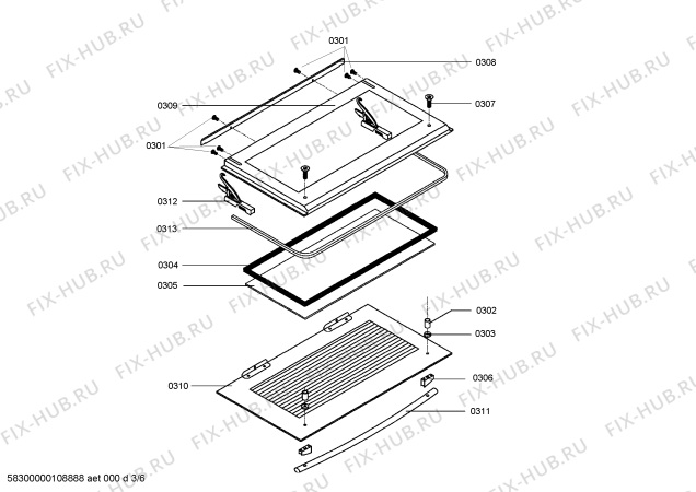 Схема №4 B9481N1 MEGA 9489 с изображением Панель управления для плиты (духовки) Bosch 00447218