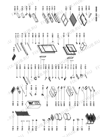 Схема №1 KGC 3154/0 с изображением Поверхность для холодильной камеры Whirlpool 481941879316