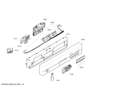 Схема №4 SE25M259EU с изображением Передняя панель для электропосудомоечной машины Siemens 00449252