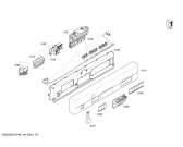 Схема №3 SE26M250EU с изображением Панель управления для посудомоечной машины Siemens 00665009