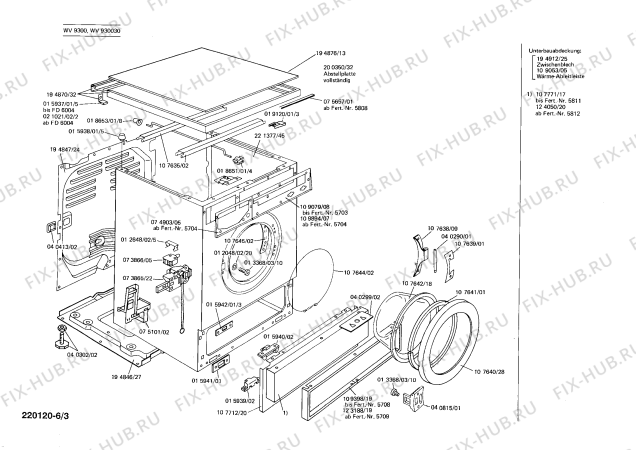 Схема №6 WV930030 с изображением Переключатель для стиралки Siemens 00041039