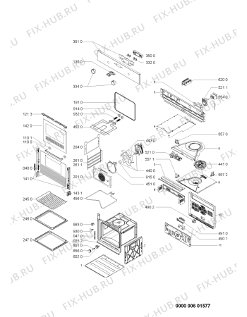 Схема №1 OV C00 S 701.230.07 с изображением Дверца для духового шкафа Whirlpool 480121100144