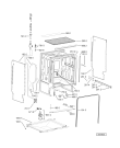 Схема №4 GSI 6142 A+ IN с изображением Панель для электропосудомоечной машины Whirlpool 481010397143
