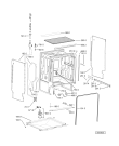 Схема №5 ADG 7440 FD с изображением Панель для посудомоечной машины Whirlpool 481010407043