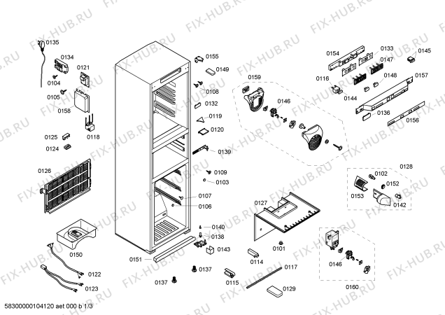 Схема №2 KG25F221 с изображением Ручка двери для холодильника Siemens 00440863