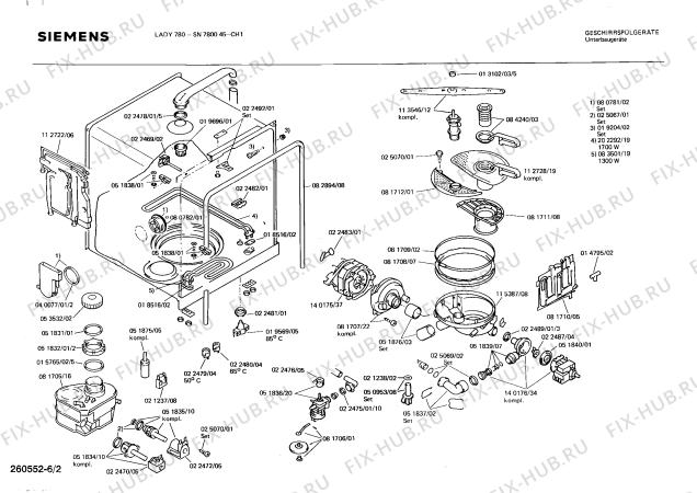 Схема №4 SN780045 с изображением Переключатель для посудомоечной машины Bosch 00018216
