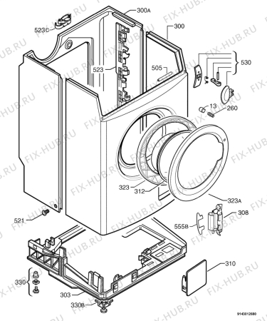 Взрыв-схема стиральной машины Marijnen CMF912 - Схема узла Housing 001