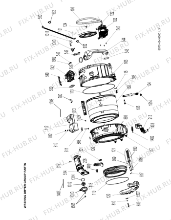 Схема №5 AWZ9614F с изображением Противовес для стиралки Whirlpool 482000020655