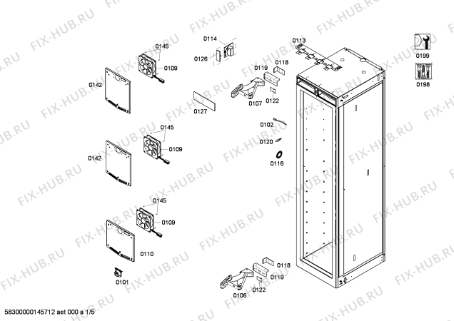 Схема №5 CIW24MIIR7 с изображением Крышка для холодильника Bosch 00684943