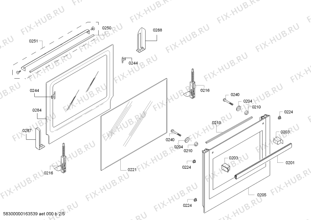 Взрыв-схема плиты (духовки) Bosch HBA74S421E H.BO.PY.L3D.IN.GLASS.B4/.B.E3_COT/ - Схема узла 02