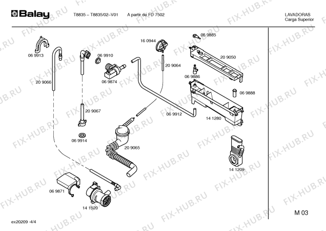 Схема №2 T8835 с изображением Кабель для стиралки Bosch 00299969