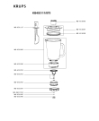 Схема №2 KB403111/870 с изображением Корпусная деталь для электромиксера Krups MS-651102