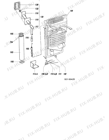 Взрыв-схема холодильника Electrolux RM2254 - Схема узла C20 Cold, User manual E
