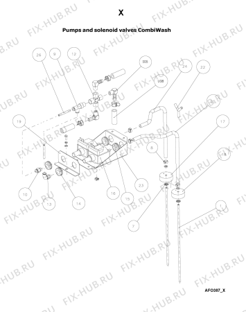 Схема №24 AFO 395 с изображением Запчасть для составляющей Whirlpool 483286011766