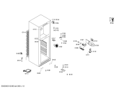 Схема №3 BD2206TE с изображением Дверь морозильной камеры для холодильной камеры Bosch 00684003