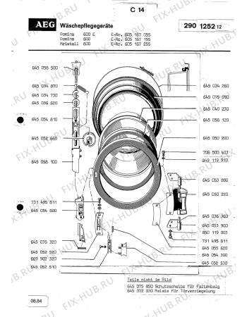 Взрыв-схема посудомоечной машины Aeg LAVKRISTALL 800 - Схема узла Section2