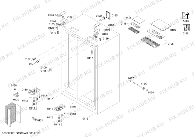 Схема №5 K5935D1 с изображением Вставная полка для холодильника Bosch 00673985