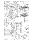 Схема №2 ADP 2647 WH с изображением Обшивка для электропосудомоечной машины Whirlpool 481245370738