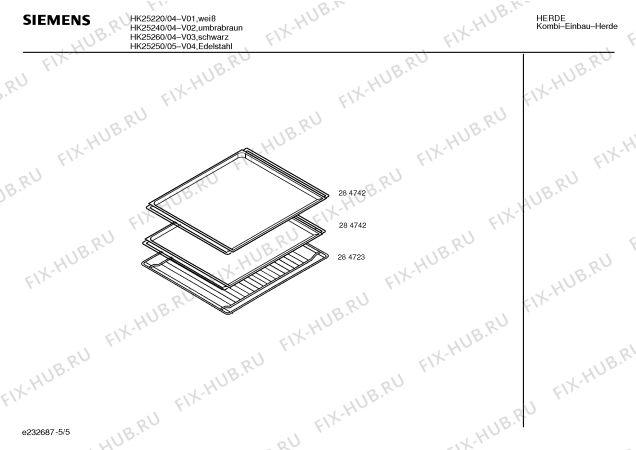 Схема №5 HK25260 с изображением Панель управления для электропечи Siemens 00290662