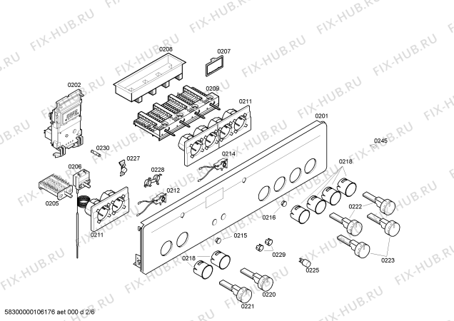 Схема №6 CH26820 с изображением Ручка конфорки для электропечи Bosch 00426627
