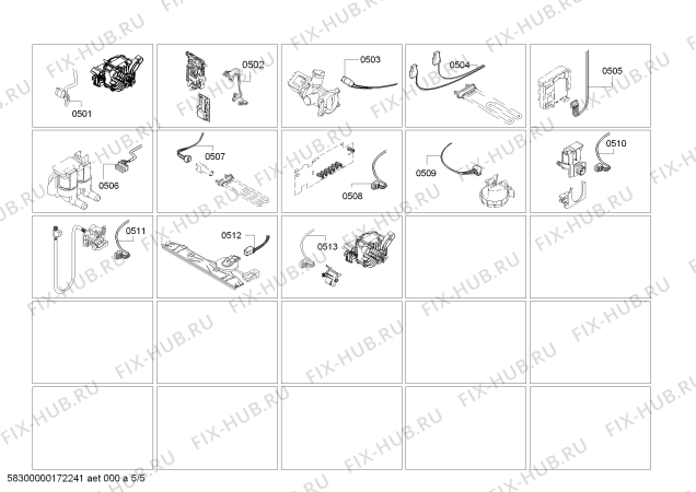 Схема №4 WM14S361AU IQ500 с изображением Шланг для стиральной машины Siemens 00629169