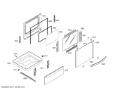 Схема №4 PHCB595520 с изображением Фронтальное стекло для плиты (духовки) Bosch 00686538