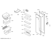 Схема №3 KSR38A00ME с изображением Дверь для холодильника Siemens 00245639