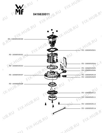 Схема №2 0416630011 с изображением Часть корпуса для электромиксера Seb FS-1000050493
