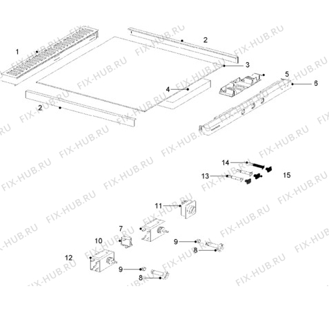 Взрыв-схема холодильника Zanussi ZFC44/32GA - Схема узла Electrical equipment 268