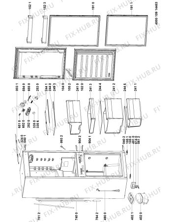 Схема №1 BCB 7030 D AAA S с изображением Дверь для холодильника Whirlpool 481010596539