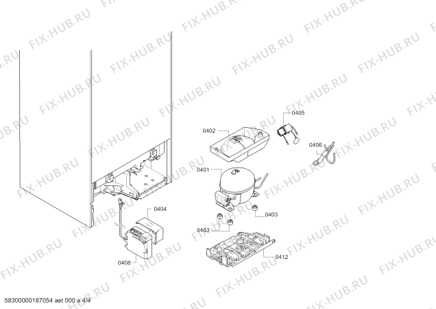 Схема №2 5CR28630 с изображением Панель для холодильника Bosch 11024984