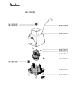 Схема №2 A2421B(P) с изображением Перекрытие для электромиксера Moulinex MS-4522229