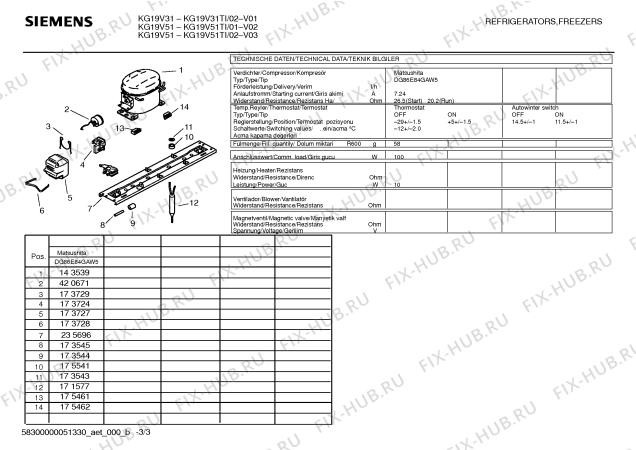 Схема №2 KG19V31TI с изображением Дверь для холодильника Siemens 00240539