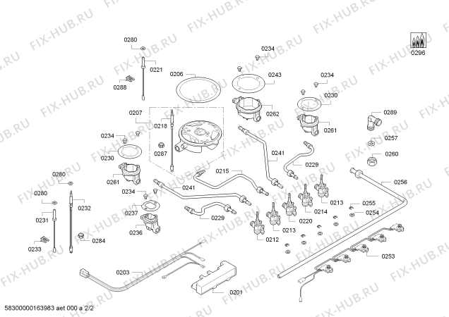 Взрыв-схема плиты (духовки) Bosch PPQ816B11E 4G+1W BO T75F 2011 - Схема узла 02