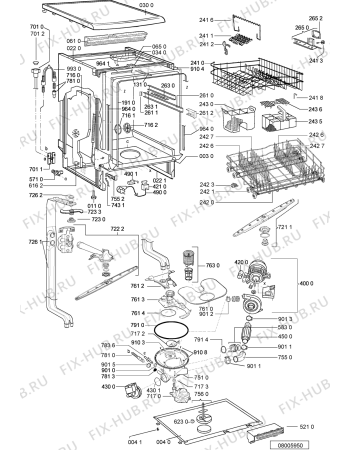 Схема №2 BLE 24 FBANA -n.prod с изображением Микромодуль для электропосудомоечной машины Whirlpool 481221479819