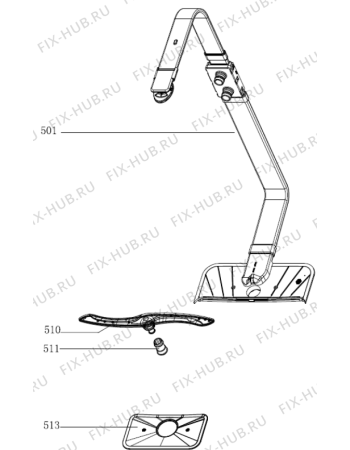 Взрыв-схема посудомоечной машины Gorenje GV64311 (476375) - Схема узла 05