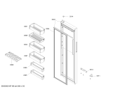 Схема №5 KAN92S65TI с изображением Дверь для холодильника Bosch 00716087